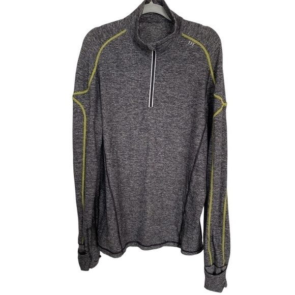 LULULEMON Men’s Half Zip Heathered Black Size Large - Picture 1 of 9